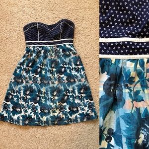 Kimchi Blue Floral Dot Strapless Dress
